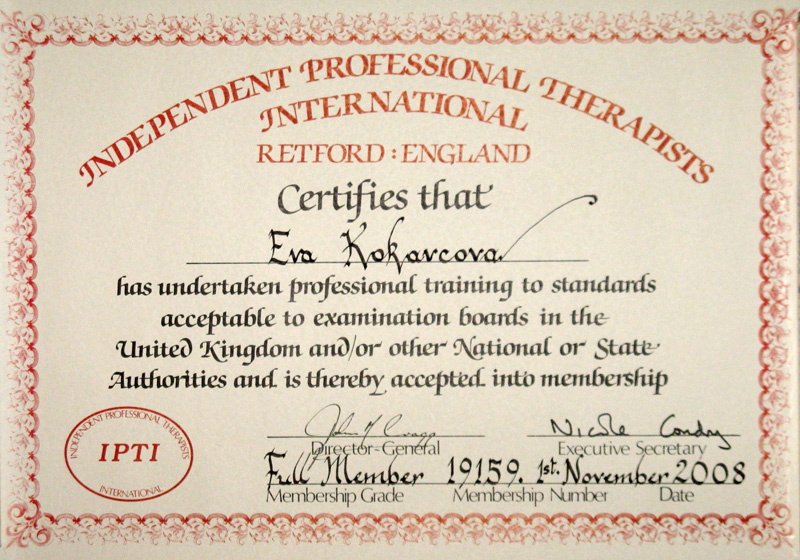 Certificate IPTI Membership