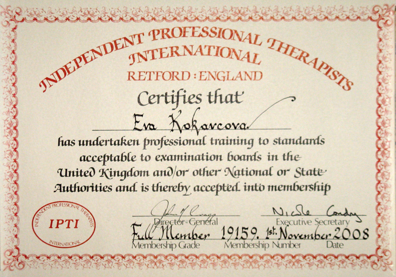  - Certificate IPTI Membership